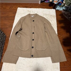 Pistola Tan Button-Up Cardigan